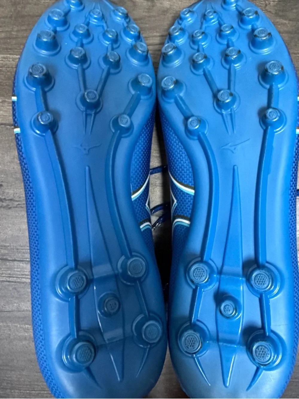 Mizuno Alpha Select AG P1GA246627 Blue Football Soccer Cleats Speed Boots M 7.5